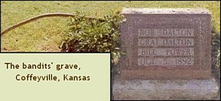 Gravestone and pipe on the bandits' grave