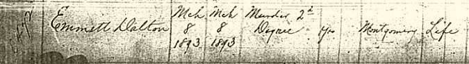 From Lansing prison ledger From Lansing prison ledger
