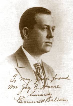 Signed photo of Emmett Dalton